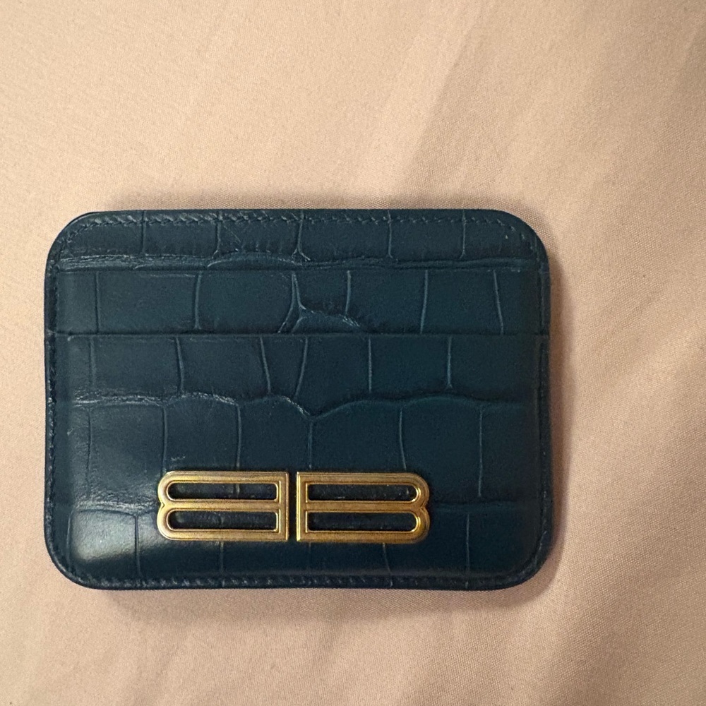 Balenciaga Croc-Embossed Card Holder - Picture 3 of 4